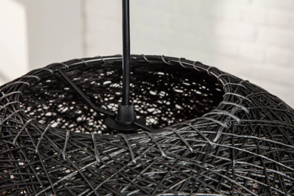 Riess-Ambiente Hängelampen > Filigrane Hängelampe COCOONING XL 60cm schwarz Kugelleuchte