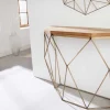 Riess-Ambiente Mehr...|Konsolentische > Filigrane Konsole DIAMOND 90cm Mango messing Massivholz Metall