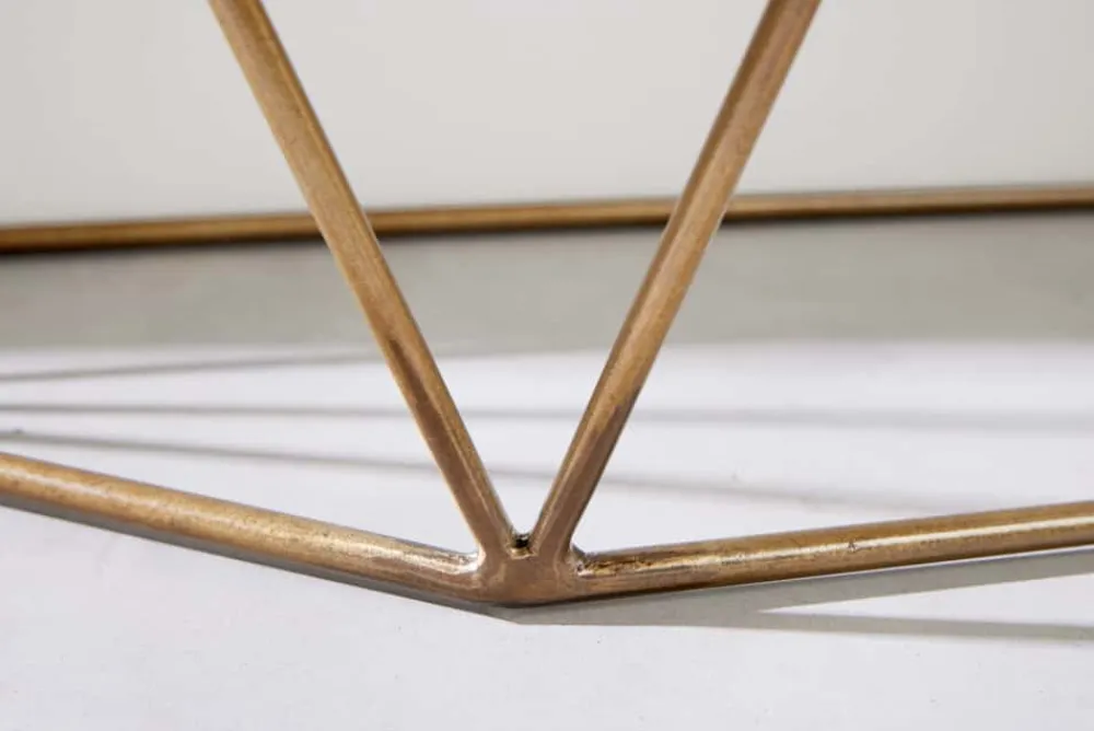 Riess-Ambiente Mehr...|Konsolentische > Filigrane Konsole DIAMOND 90cm Mango messing Massivholz Metall