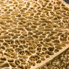 Riess-Ambiente Goldene Möbel|Couchtische & Truhen > Filigraner Design Couchtisch ABSTRACT LEAF 80cm gold Handarbeit
