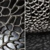 Riess-Ambiente Couchtische & Truhen > Filigraner Design Couchtisch ABSTRACT LEAF 80cm silber Handarbeit