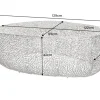 Riess-Ambiente Couchtische & Truhen > Filigraner Design Couchtisch ABSTRACT LEAF 130cm silber Handarbeit