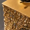 Riess-Ambiente Beistelltische|Goldene Möbel > Filigranes Beistelltisch 2er Set ABSTRACT LEAF 45cm gold Handarbeit