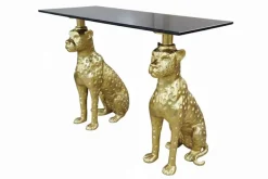 Riess-Ambiente Goldene Möbel|Konsolentische ><noscript><img width=