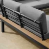 Riess-Ambiente Skandinavisch|Sitzgruppen > Große Garten Sitzgruppe MIAMI LOUNGE 240cm anthrazit Aluminium wetterfest Outdoor inkl. Kissen