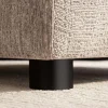 Riess-Ambiente Sitzhocker > Großer Hocker SOHO 100cm beige Chenillestoff Polsterhocker mit Wellenunterfederung