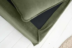 Riess-Ambiente Sitzhocker > Großer Sitzhocker HEAVEN 100cm grün Cord Sofahocker abnehmbarer Bezug
