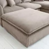 Riess-Ambiente Sitzhocker > Großer Sitzhocker HEAVEN 100cm greige Cord Sofahocker abnehmbarer Bezug