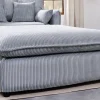 Riess-Ambiente Sitzhocker > Großer Sitzhocker HEAVEN 100cm hellgrau Cord Federkern Sofahocker abnehmbarer Bezug