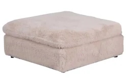 Riess-Ambiente 2-Sitzer Sofa|Sitzhocker > Großer Sitzhocker YETI 100cm beige sand Shaggy-Stoff langfloriger Plüsch Sofahocker