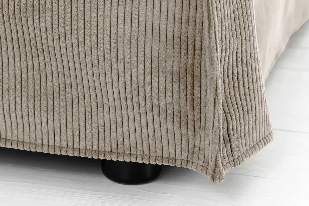 Riess-Ambiente Xxl Sofa|3-Sitzer Sofa > Großes 3-Sitzer Sofa HEAVEN 200cm greige Cord Federkern Hussensofa