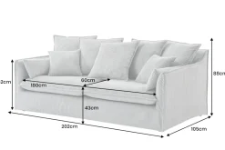 Riess-Ambiente Xxl Sofa|3-Sitzer Sofa ><noscript><img width=