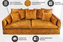 Riess-Ambiente Samt Möbel|Xxl Sofa ><noscript><img width=