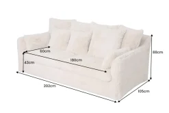 Riess-Ambiente Xxl Sofa|3-Sitzer Sofa ><noscript><img width=