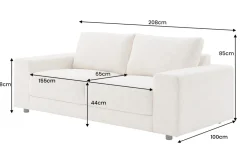 Riess-Ambiente Skandinavisch|3-Sitzer Sofa ><noscript><img width=