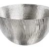 Riess-Ambiente Schalen > Handgearbeitete Deko Schale ORIENT 40cm silber Metall Hammerschlag Design