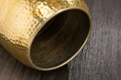 Riess-Ambiente Beistelltische|Goldene Möbel > Handgearbeiteter Beistelltisch ORIENT 50cm gold Hammerschlag Design