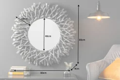 Riess-Ambiente Mehr...|Wohnaccessoires > Handgearbeiteter Teakholz Spiegel RIVERSIDE 80cm grau Treibholz