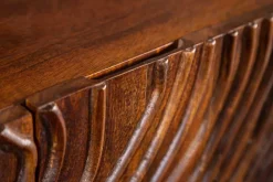 Riess-Ambiente Industrial Loft|Retro Möbel > Handgearbeitetes Sideboard FLUID 160cm Mangoholz mit aufwendigen 3D Schnitzereien