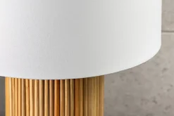 Riess-Ambiente Tischlampen > Handgearbeitete Tischlampe GATSBY 50cm natur weiß Weiden- und Kiefernholz