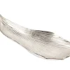 Riess-Ambiente Schalen > Handgefertigte Deko Schale ABSTRACT LEAF 65cm silber Aluminium