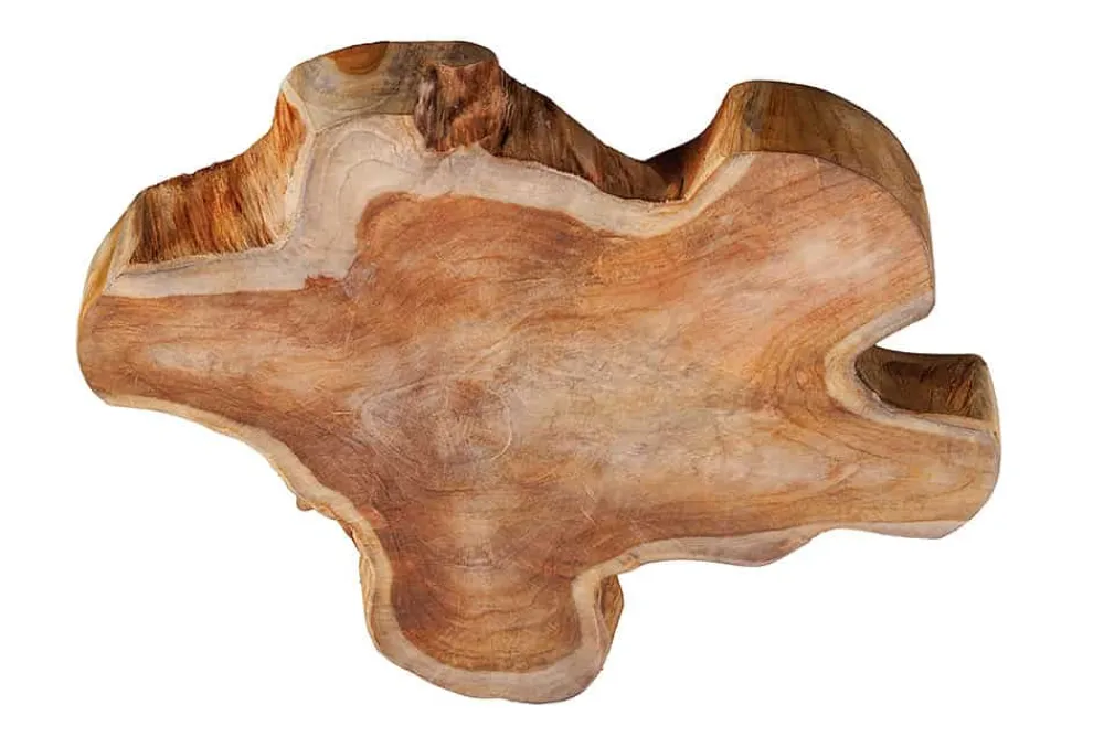 Riess-Ambiente Hängelampen > Handgefertigte Hängeleuchte HYPNOTIC 50cm natur Longan Massivholz
