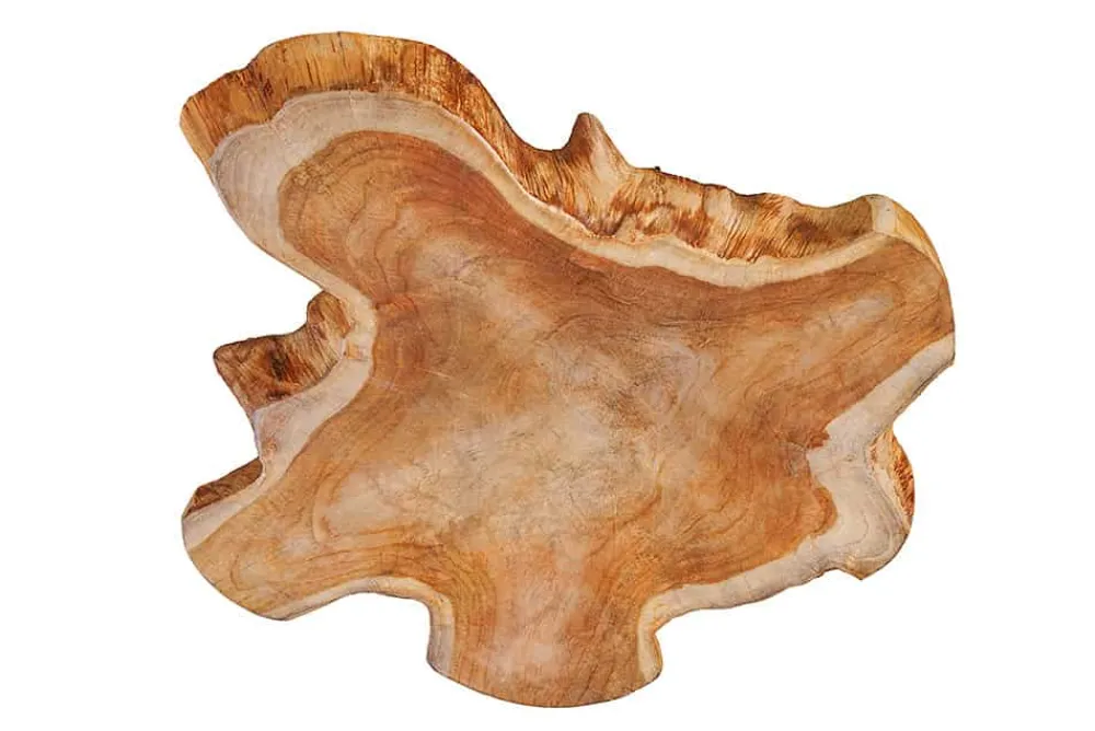 Riess-Ambiente Hängelampen > Handgefertigte Hängeleuchte HYPNOTIC 50cm natur Longan Massivholz