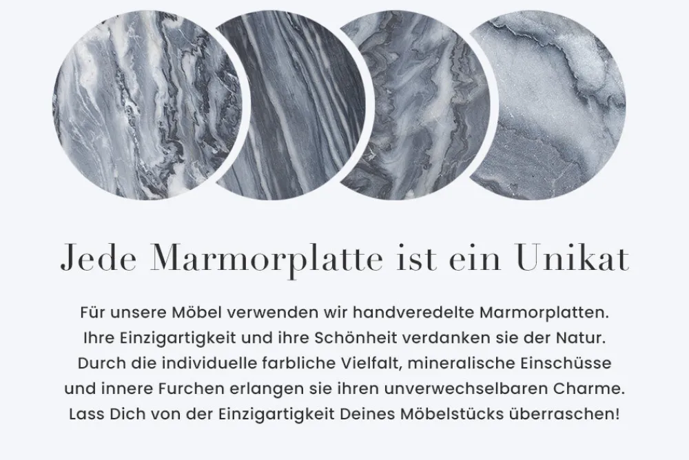Riess-Ambiente Goldene Möbel|Konsolentische > Handgefertigter Konsolentisch OMEGA 80cm schwarz Marmor gold Metall