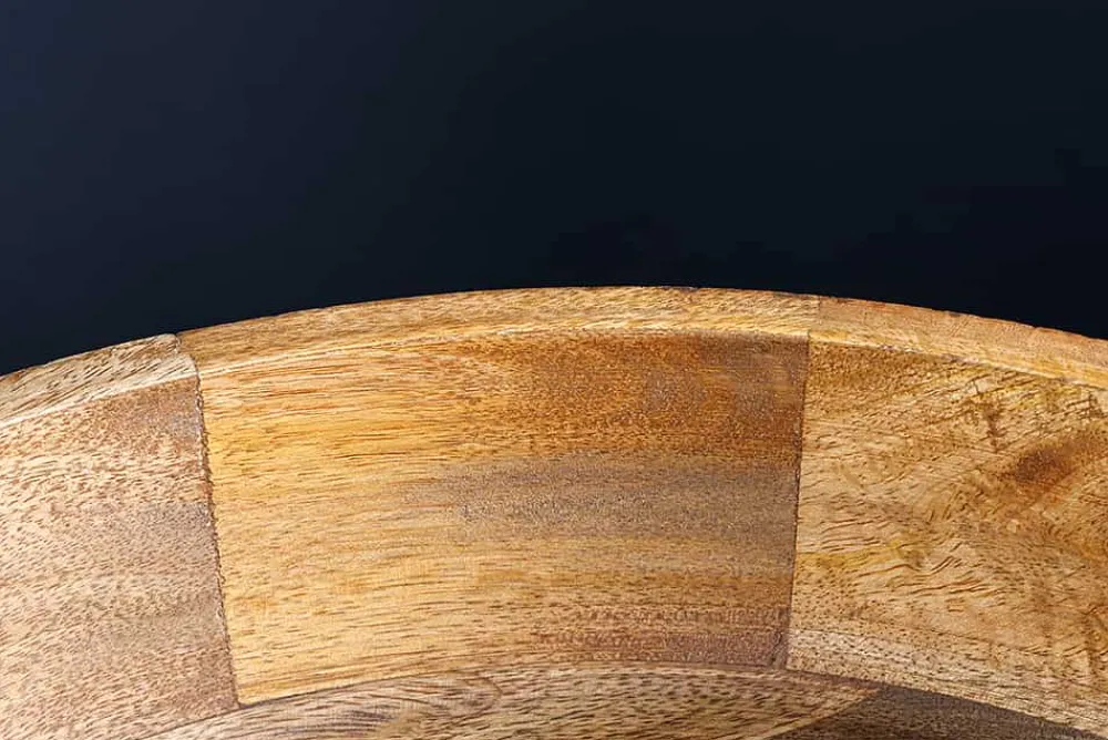 Riess-Ambiente Mehr...|Schalen > Handgefertigte Schale PURE NATURE 40cm natur Mangoholz rund mit Deckel Schmuck-Dose