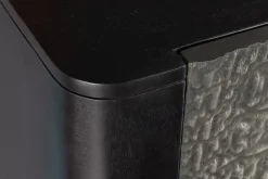 Riess-Ambiente Mehr...|Massivholzschränke > Handgefertigtes Highboard CROCO 120cm grau schwarz Mangoholz massiv 3D-Design