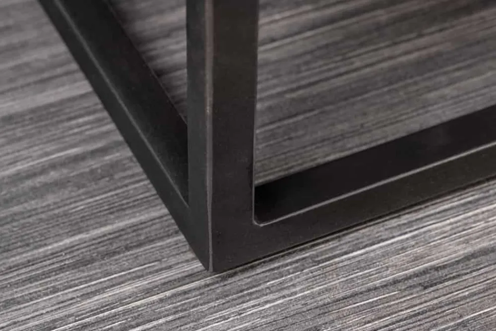 Riess-Ambiente Mehr...|Massivholzschränke > Handgefertigtes Highboard CROCO 120cm grau schwarz Mangoholz massiv 3D-Design