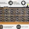 Riess-Ambiente Mehr...|Massivholzschränke > Handgefertigtes Sideboard PIAZZA SAN MARCO 180cm grau gold Mangoholz massiv 3D-Design