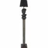 Riess-Ambiente Stehleuchten > Handgefertigte Stehlampe DAVID 120cm schwarz mit Büste Stoffschirm