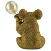 Riess-Ambiente Tischlampen > Handgefertigte Tischlampe KOALA 35cm gold Skulptur