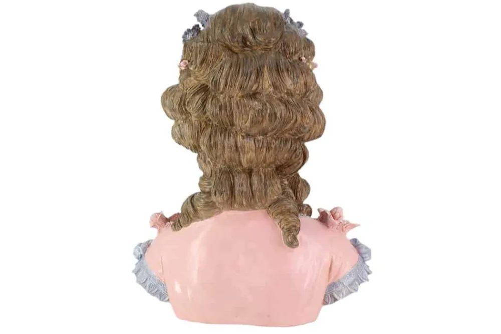 Riess-Ambiente Tischlampen > Handgefertigte Tischlampe LADY 60cm mehrfarbig Büste mit Lampenkugel