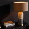 Riess-Ambiente Tischlampen > Handgefertigte Tischlampe ZEA 60cm braun natur runder Leinenschirm Seegras