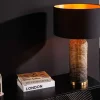 Riess-Ambiente Tischlampen > Handgefertigte Tischlampe ZEA 60cm schwarz natur runder Lampenschirm Seegras