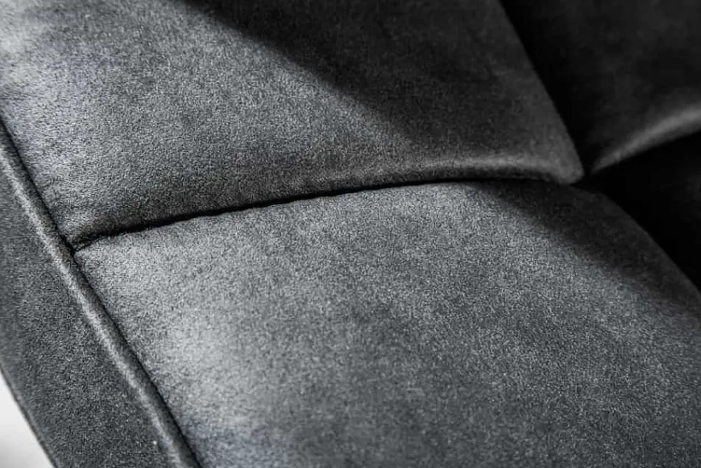 Riess-Ambiente Industrial Loft|Barhocker > Höhenverstellbarer Barhocker MODENA vintage grau Microfaser Metall schwarz mit Lehne drehbar