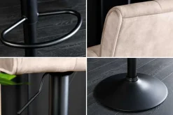 Riess-Ambiente Barhocker|Samt Möbel ><noscript><img width=