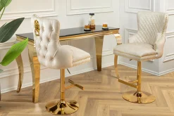 Riess-Ambiente Barhocker|Samt Möbel ><noscript><img width=
