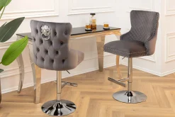 Riess-Ambiente Barhocker|Samt Möbel ><noscript><img width=