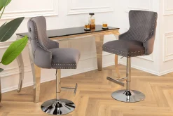 Riess-Ambiente Barhocker|Samt Möbel ><noscript><img width=