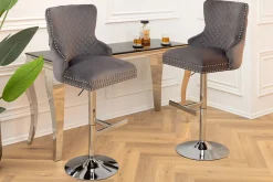 Riess-Ambiente Barhocker|Samt Möbel ><noscript><img width=