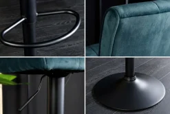 Riess-Ambiente Barhocker|Samt Möbel ><noscript><img width=