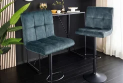 Riess-Ambiente Barhocker|Samt Möbel ><noscript><img width=