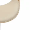 Riess-Ambiente Retro Möbel|Barhocker > Höhenverstellbarer Barhocker ORGANIC natur Eiche creme beige Kunstleder mit Armlehne