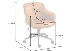 Riess-Ambiente Samt Möbel|Bürostühle ><noscript><img width=