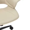 Riess-Ambiente Retro Möbel|Bürostühle > Höhenverstellbarer Bürostuhl MANHATTAN natur Eiche creme beige Kunstleder drehbar