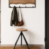 Riess-Ambiente Sitzhocker|Industrial Loft > Höhenverstellbarer Hocker FACTORY 60cm natur Mangoholz Metall Sitzhocker