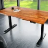 Riess-Ambiente Mehr...|Mehr... > Höhenverstellbarer Schreibtisch MAMMUT 140cm braun Sheesham Massivholz stone finish